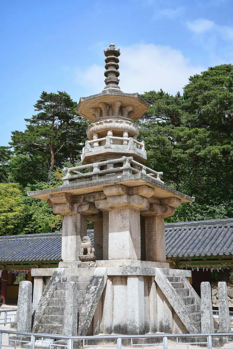The carved stone Dabotap pagoda — Dabotap, Bulguksa, Gyeongju